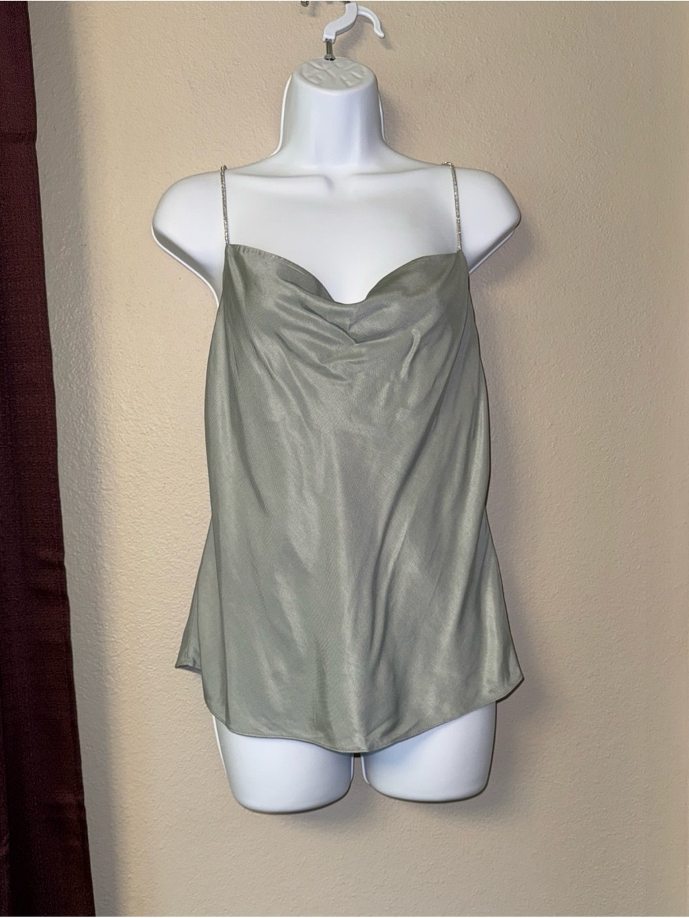 #856 H&M Muted Green sexy Tank Size Extra Small